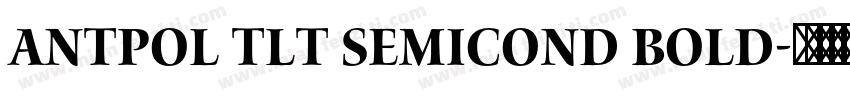 antpol tlt semicond bold字体转换
